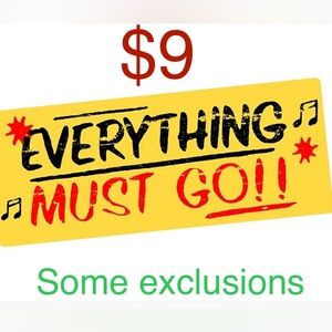 Most items are going to be $9 or less